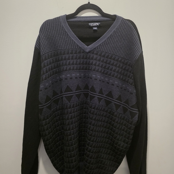 Arnold Palmer Men's Black and Gray Sweater - Picture 1 of 9